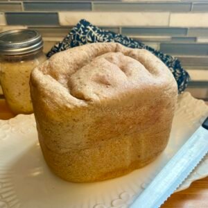 low carb bread with sourdough fermentation