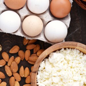 ingredients for cottage cheese bread