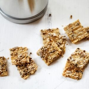 low carb seed crackers