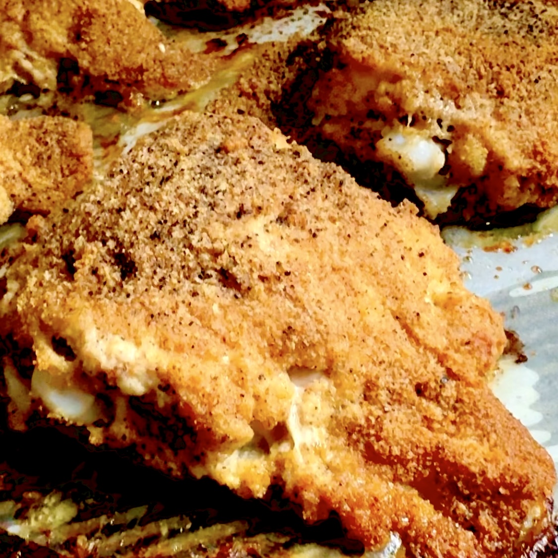 Low Carb Sourdough Breaded Chicken Thighs
