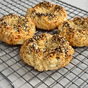 Keto 2 Ingredient Bagels
