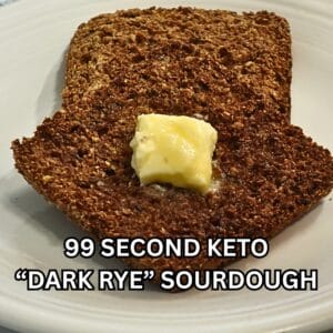 99 SECOND KETO DARK RYE SOURDOUGH