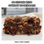 90 SECOND KETO COOKIE BARS